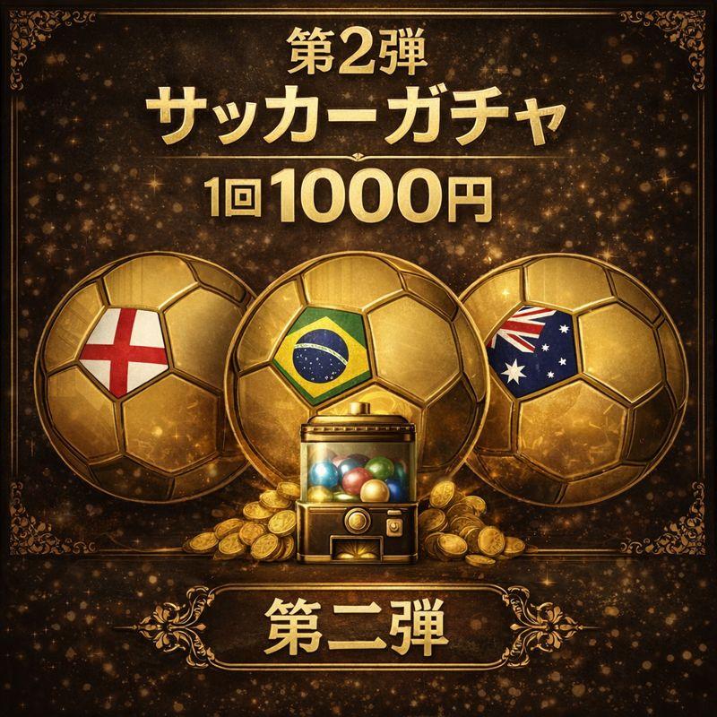 【第二弾】純金0.03gの輝き。至高のサッカーメモリアル