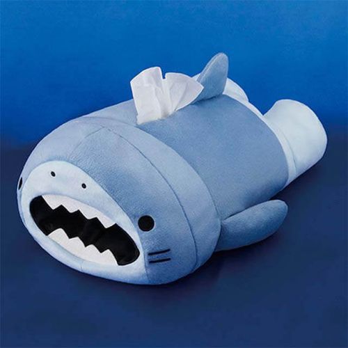 サメーズ 丸のみティッシュBOXカバー A:ホオジロの商品画像