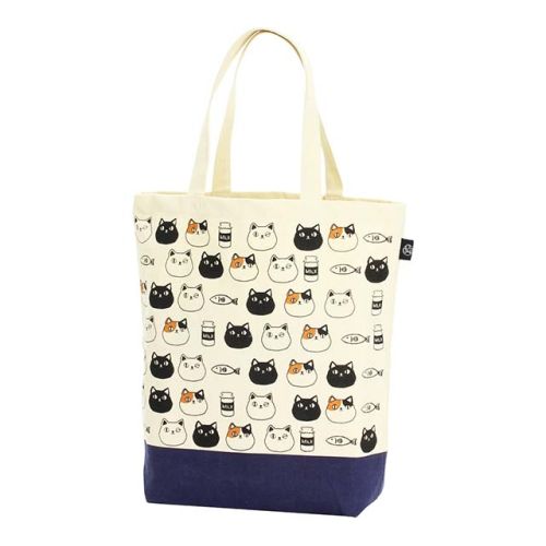 猫3兄弟トートバッグ大【顔】