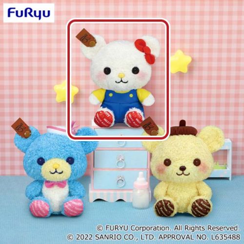 こぐまのBonVoyage ×サンリオキャラクターズ ベイビーコトンぬいぐるみ① A:ハローキティの商品画像