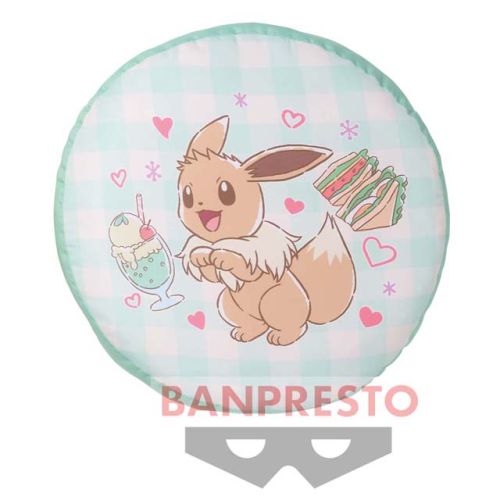 ポケットモンスター リバーシブルクッション｢Cafe Art｣～ピカチュウ・イーブイ～ B：イーブイ