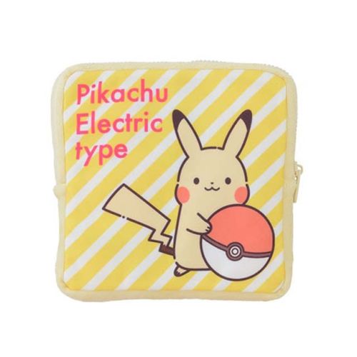 ポケットモンスター Pikachuスクエアポーチ A：ストライプ