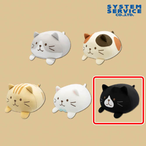 Fuku Fuku Nyanko うつぶせぬいぐるみBIG E:クロ助の商品画像