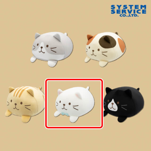 Fuku Fuku Nyanko うつぶせぬいぐるみBIG D:しろたまちゃんの商品画像