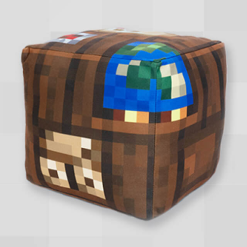 マインクラフト ブロックBIGぬいぐるみ～製図台・ディスペンサー～ A：製図台