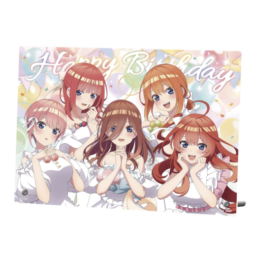五等分の花嫁∽ 一花 二乃 三玖 四葉 五月  ~五つ子セレブレーション~ ラストワン賞 イラストアクリルボード