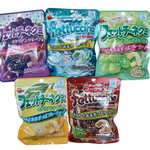 フェットチーネ　5点（コーラ、シャインマスカット、イタリアンレモン、イタリアングレープ、ソーダ）