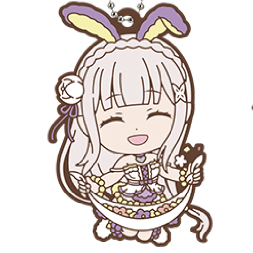 Re:ゼロから始める異世界生活 エミリア　-AnimalParade- G賞 ラバーキーホルダー