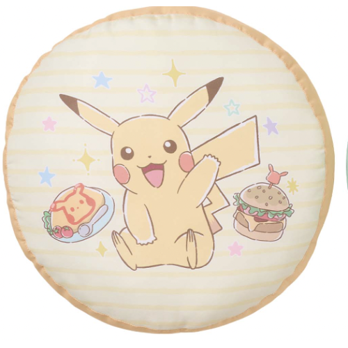 ポケットモンスター リバーシブルクッション「Cafe Art」~ピカチュウ・イーブイ~ A:ピカチュウの商品画像