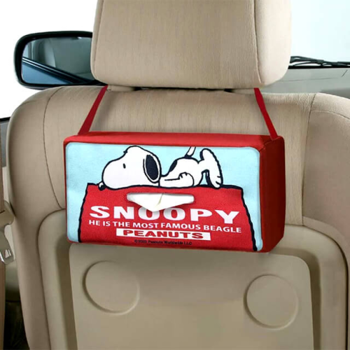 スヌーピー ティッシュケース レッド