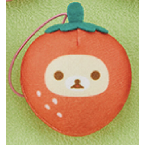 リラックマ いちごちびマスコット D:コリラックマ(赤)