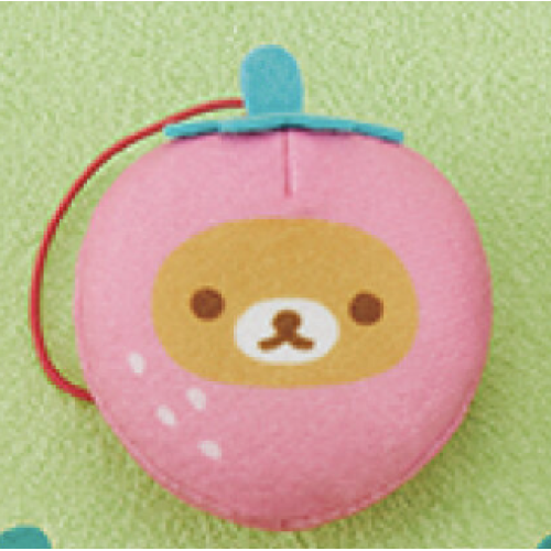 リラックマ いちごちびマスコット A:リラックマ(ピンク)