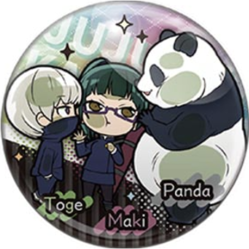 呪術廻戦 禪院真希 狗巻棘 パンダ ぴた!でふぉめ 呪術廻戦エンディング缶バッジ