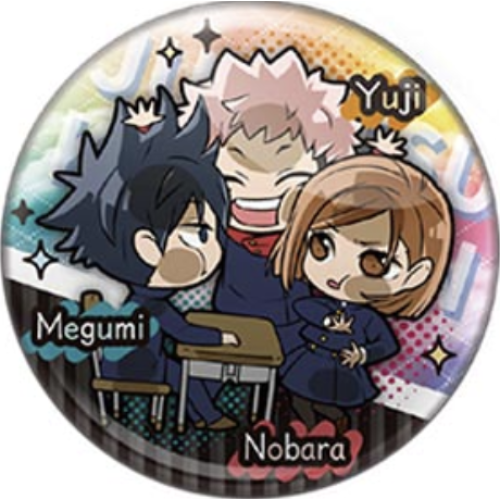 呪術廻戦 虎杖悠仁 伏黒恵 釘崎野薔薇 ぴた!でふぉめ 呪術廻戦エンディング缶バッジ