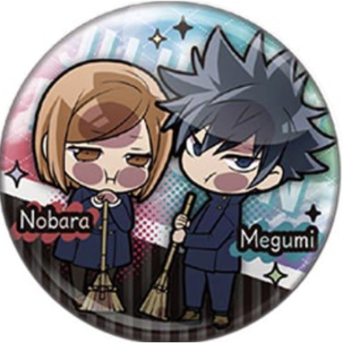 呪術廻戦 伏黒恵 釘崎野薔薇 ぴた!でふぉめ 呪術廻戦エンディング缶バッジ