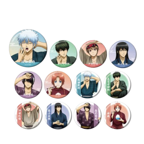 銀魂 描き下ろし 一日の始まりver. トレーディング缶バッジ 1個（ランダム）