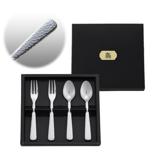 【食器】鎚目スプーン・フォーク 4本セット