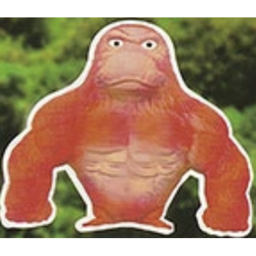 【ムキムキゴリラ】レッド ムキムキゴリラのび〜るスクイーズ