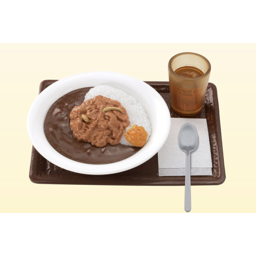 【すき家】牛カレー(トレイ 麦茶 スプーン 紙ナプキン付き) すき家のミニチュアコレクションの商品画像