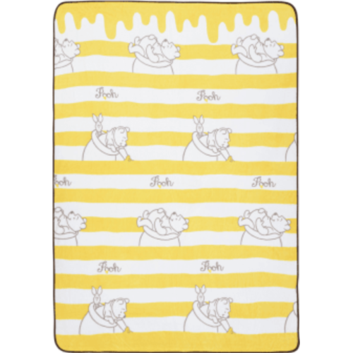 【ディズニー】プーさん ふわふわビッグブランケット はちみつVer.