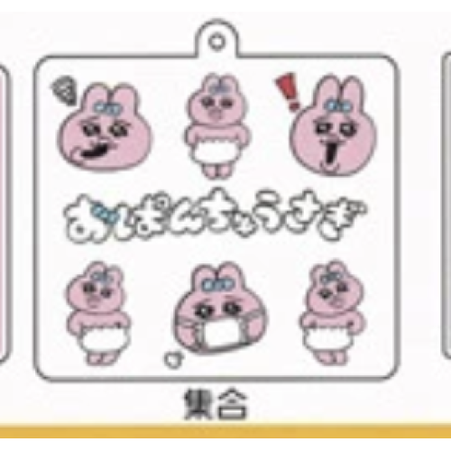 【おぱんちゅうさぎ】セットキーホルダー付き！集合 アクリルキーホルダー