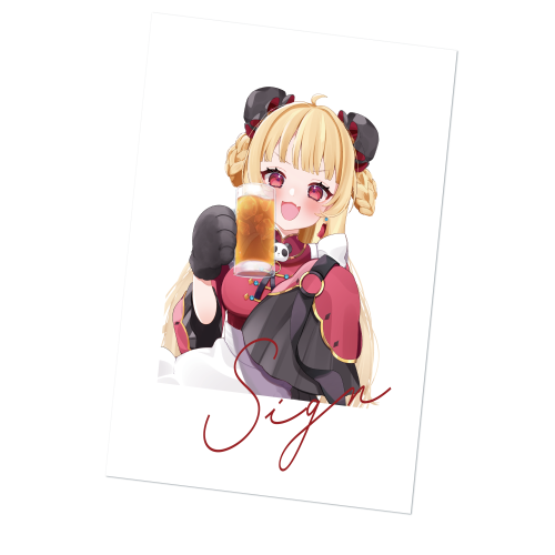 さくぱん！ 直筆サイン入りチェキ風イラストチェキ