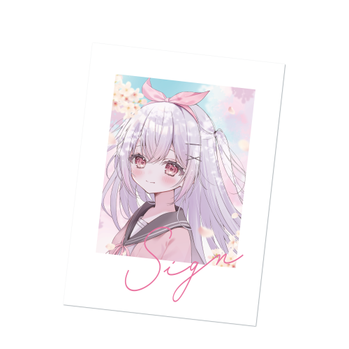 ゆいまるちゃん 直筆サイン入りイラストチェキ