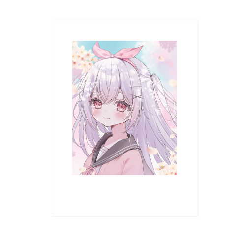 ゆいまるちゃん チェキ風イラストカード