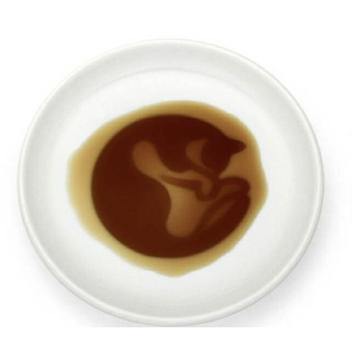 【食器】まるくなる　ネコ醤油皿