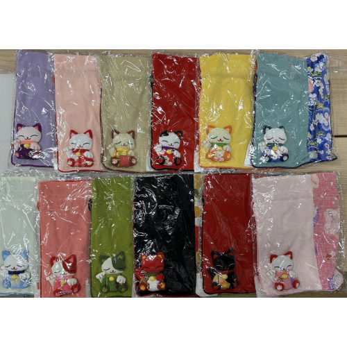 招き猫シリーズ巾着【ランダムで1点】