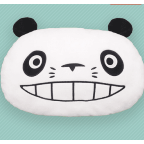 【パンダコパンダ】B:にんまり フェイス型クッション