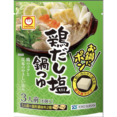 マルちゃん お鍋にポン 鶏だし塩鍋つゆ （4.5g×6個）×1袋