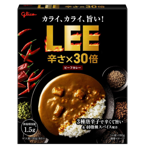 ビーフカレーLEE 辛さ×30倍 180g×5個
