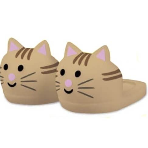 【ニャンコスリッパ】キジトラニャンコスリッパの商品画像