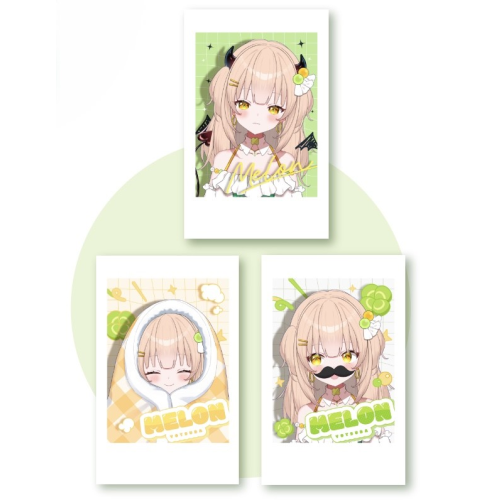 四葉メロン チェキ風トレカ（全3種のうちどれか1点）