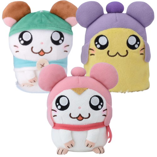 【ハム太郎集合セット】とっとこハム太郎 あったかぬいぐるみVol.2 ちび丸ちゃん・マフラーちゃん・あったかぬいぐるみVol.1C:かぶるくん