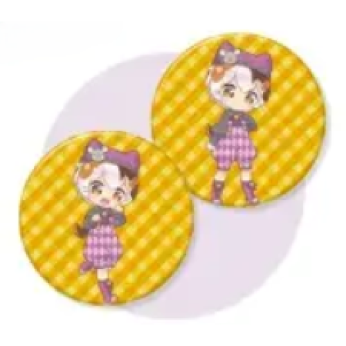 子招き猫たたまる 缶バッジ（全2種類）