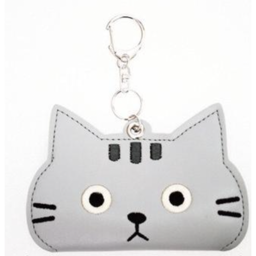 【のあぷらす】灰トラ 猫のキーホルダーつきプチケースの商品画像