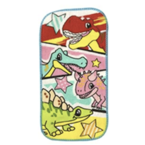 【恐竜ポケタオル】水色 恐竜ポケタオル