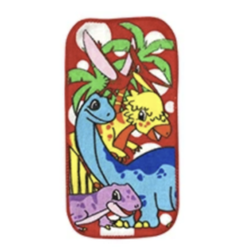 【恐竜ポケタオル】赤色 恐竜ポケタオル