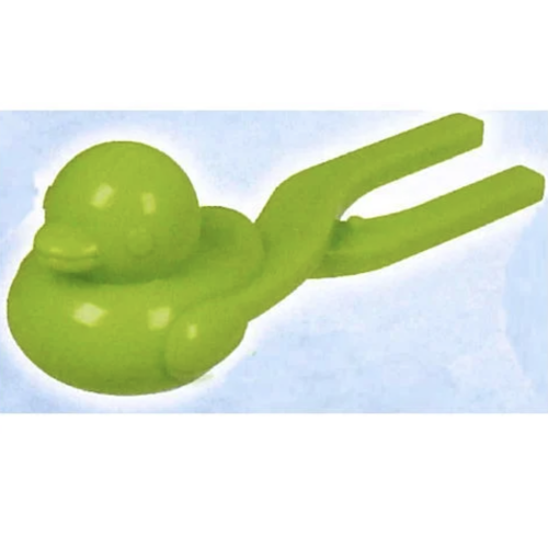 【つくろう♪雪玉アヒルマスコット】グリーン雪玉アヒルマスコット