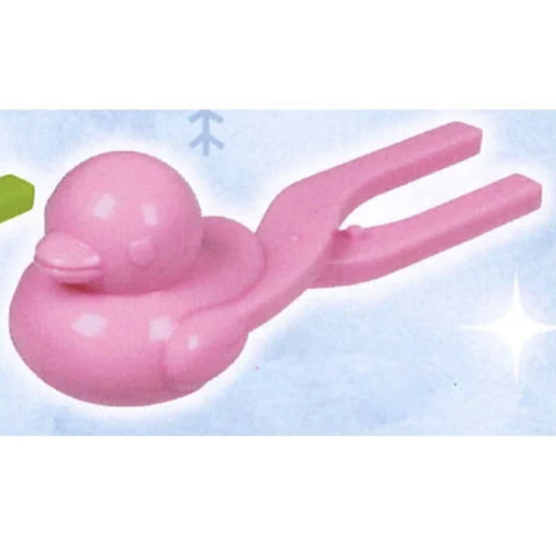 【つくろう♪雪玉アヒルマスコット】ピンク雪玉アヒルマスコット