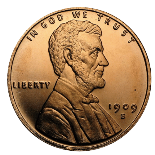 リンカーン  純銅メダル 1オンス(31.1g)