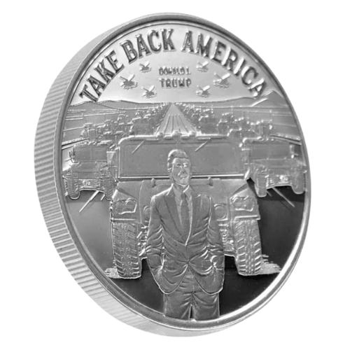 ドナルド・トランプ “TAKE BACK AMERICA” 限定1オンス純銀ラウンド