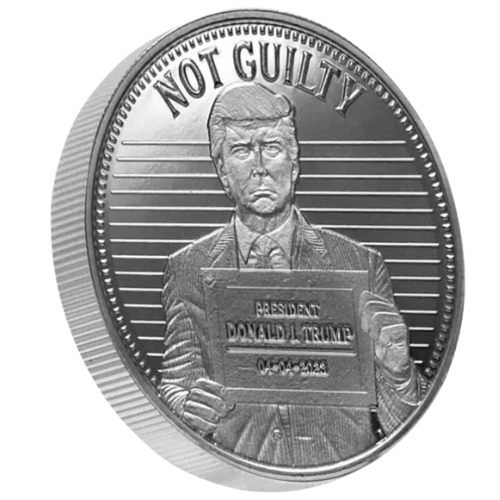 ドナルド・トランプ “NOT GUILTY” 限定1オンス純銀ラウンド