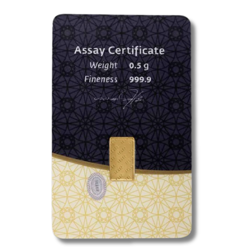 0.5g 純金インゴット　IGR（イスタンブール・ゴールド・リファイナリー）の商品画像