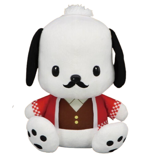 【サンリオ】ポチャッコB:はっぴ 昭和レトロ商店街 商店街会長BIGぬいぐるみ