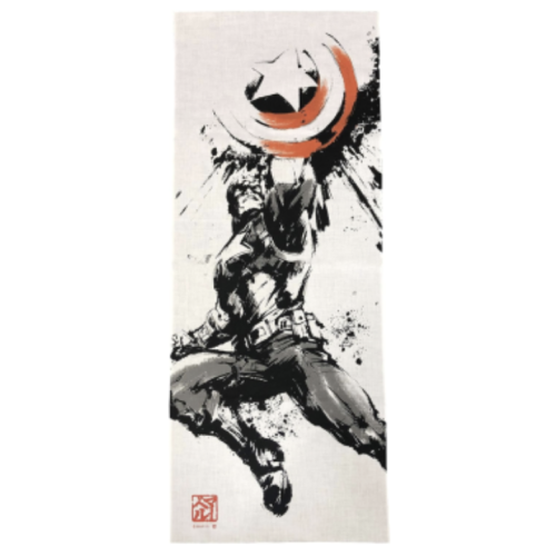 【MARVEL】キャプテン・アメリカ  墨絵風 手ぬぐい