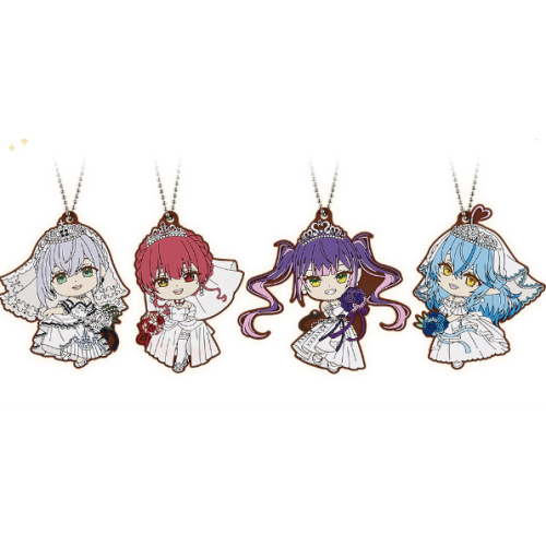 hololive Wedding Dress Style きゅんキャラいらすとれーしょんず ラバーチャーム（ランダム1点）