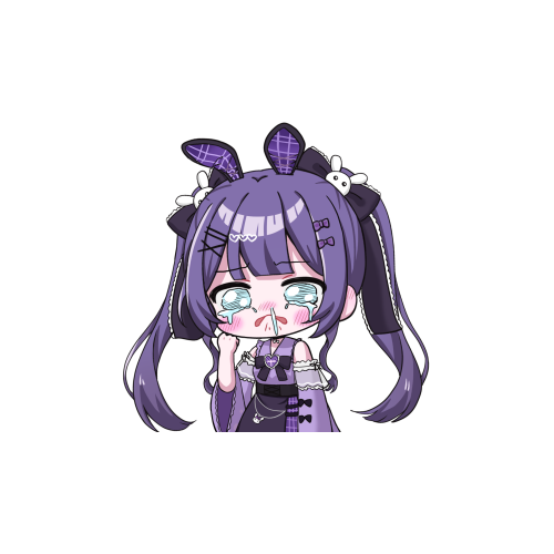 月見らびステッカー1